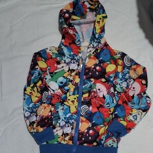 Colorful Kids Hoodie with Cartoon Print